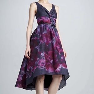 Neiman Marcus / Lela Rose for Target - Purple/Pink High-Low Floral Dress Size 10